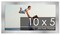 10x5 Solid Wood Picture Frame with UV-Resistant Acrylic & Acid-Free Backing, Available in 6 Finishes: Matte Black, Matte White, Metallic Bronze, Silver, Natural Wood Grain & Mahogany